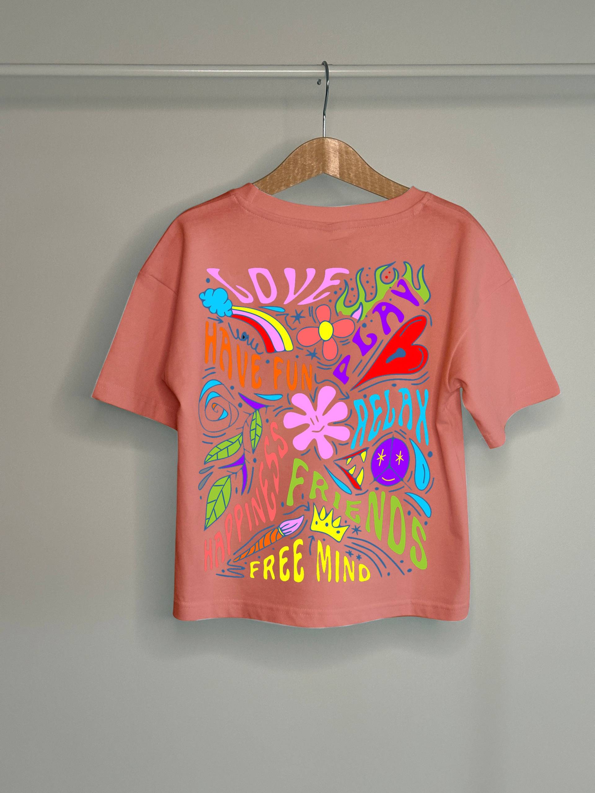 Kinder T-Shirt Oversized Geschnitten Rosa Kids Tshirt Shirt Unisex, Trendig, Cool, Hipp, Oversize Sommer Kinder T-Shirt Oversized Geschnitten Rosa Kids Tshirt Shirt Unisex, Trendig, Cool, Hipp, Oversize Sommer von TahmaKidsfashion