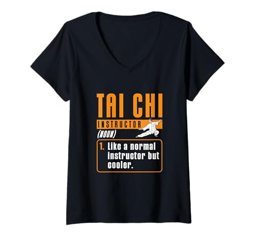 Damen Lustiger Tai Chi Lehrer Definition Kampf Tai Chi Trainer T-Shirt mit V-Ausschnitt Damen Lustiger Tai Chi Lehrer Definition Kampf Tai Chi Trainer T-Shirt mit V-Ausschnitt von Tai Chi Fan Tai Chi Self Defense Tai Chi Training