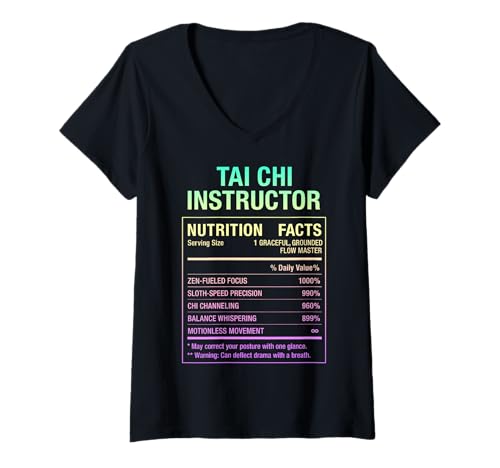Damen Fakten zum Tai Chi Lehrer T-Shirt mit V-Ausschnitt Damen Fakten zum Tai Chi Lehrer T-Shirt mit V-Ausschnitt von Tai Chi Instructor Tees & Gifts