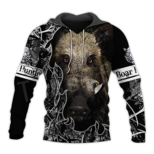 Animal Bow Deer Hunter Jagd Camo Trainingsanzug Pullover Unisex 3Dprint Sweatshirts/Hoodies/Reißverschluss/Jacke S-2 Hoodies XL von Taiernafi