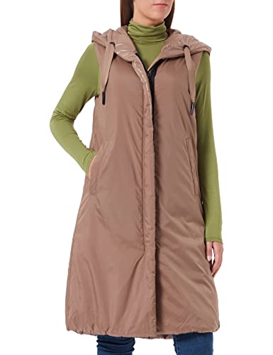 TAIFUN Damen 240282-11630 Weste Outdoor, Taupe, 42 von Taifun