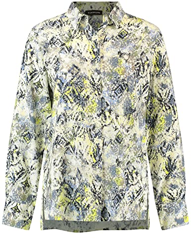 TAIFUN Damen 260013-11213 Bluse, Foggy Air Gemustert, 48 von Taifun