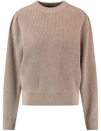 TAIFUN Damen 272014-15311 Pullover, Taupe Melange, 34 von Taifun