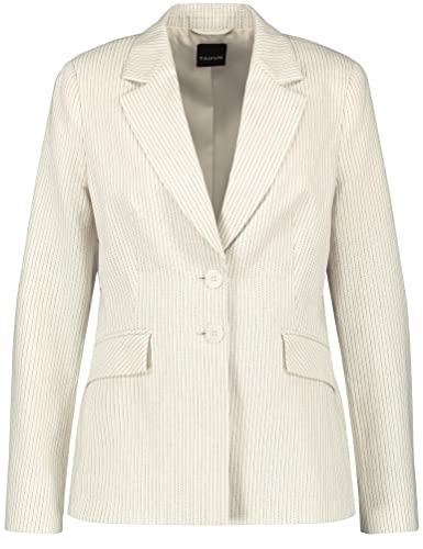 TAIFUN Damen 330323-11156 Blazer, Light Creme Gemustert, 40 von Taifun