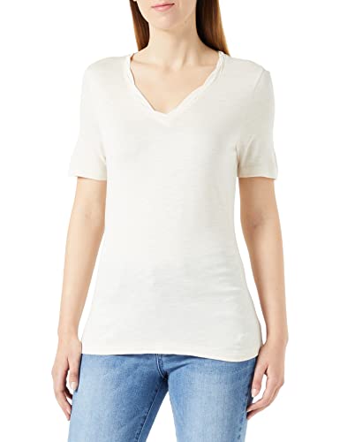 TAIFUN Damen 371334-16200 T-Shirt, Light Creme, 34 von Taifun