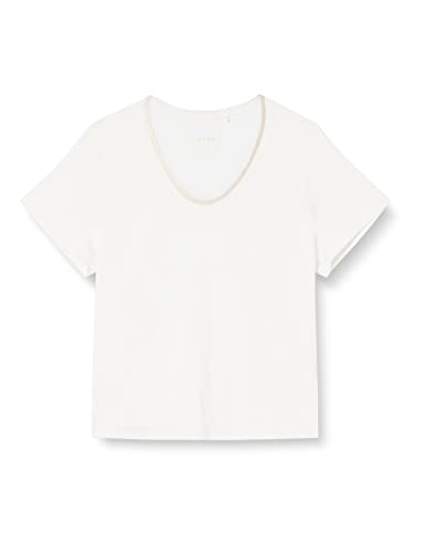 TAIFUN Damen 371372-16231 T-Shirt, Offwhite, 48 von Taifun