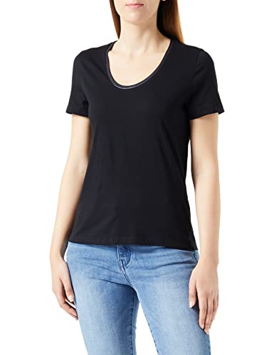 TAIFUN Damen 371372-16231 T-Shirt, Schwarz, 34 von Taifun