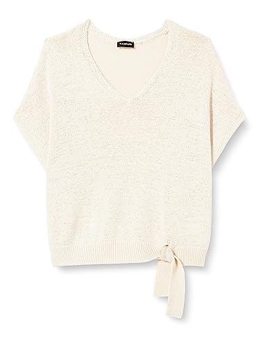 TAIFUN Damen 372327-15206 Pullover, Light Creme, 48 von Taifun