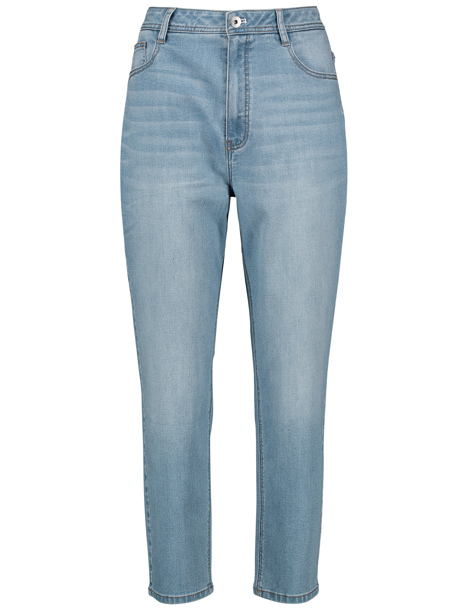 TAIFUN Damen 7/8 Jeans Mom Fit Baumwolle Blau, 34 von Taifun