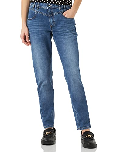 TAIFUN Damen 920975-19063 Jeans, Mid Blue Denim, 38 von Taifun