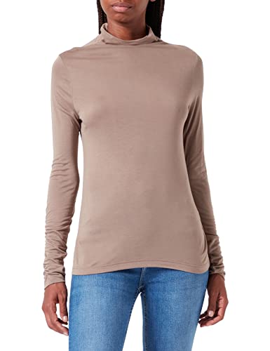 TAIFUN Damen 971988-19645 T-Shirt, Taupe, 46 von Taifun