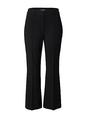 TAIFUN Damen Kickflared Hose, Schwarz, 46 von Taifun