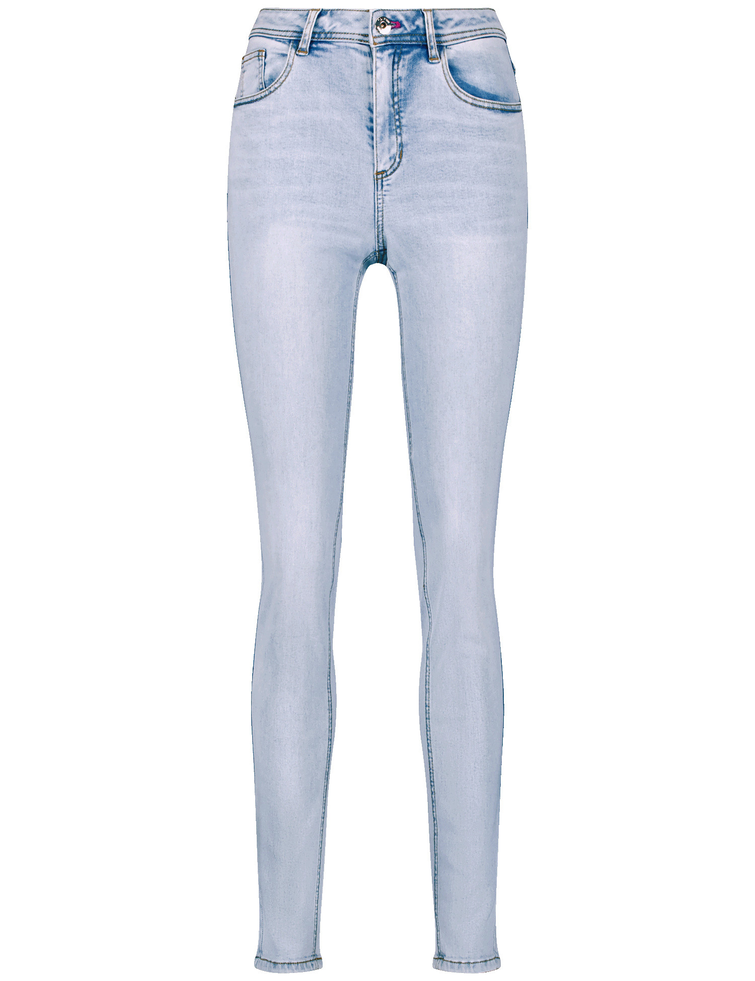 TAIFUN Damen Skinny Jeans Baumwolle Blau, 38 von Taifun
