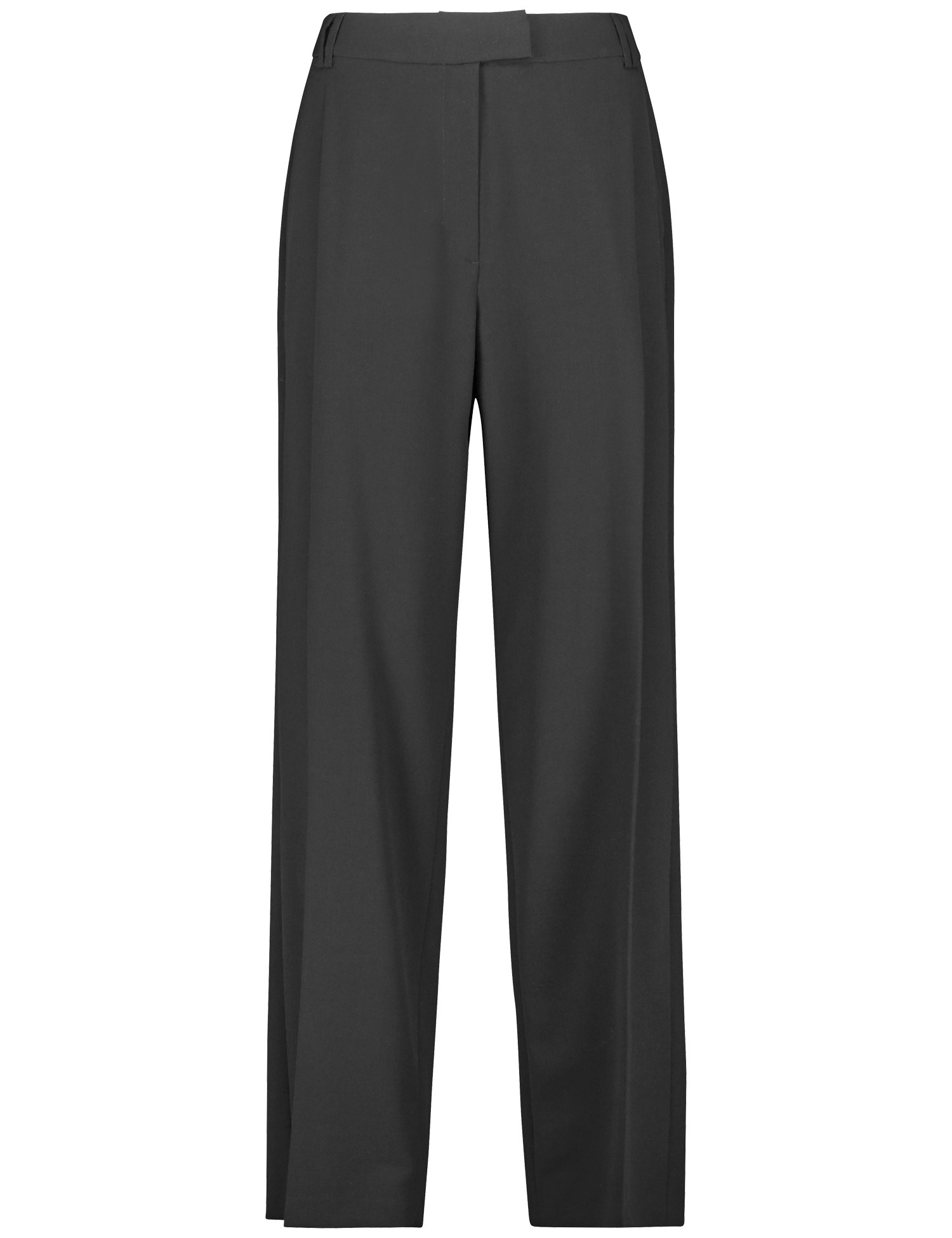 TAIFUN Damen Elegante Hose mit weitem Bein Wide Leg Schwarz, 38 von Taifun