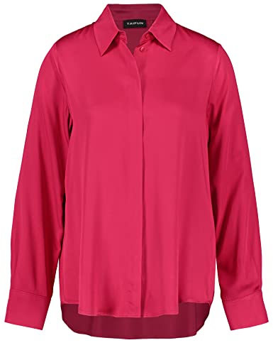 Taifun Damen 260021-11232 Bluse, Cranberry, 44 EU von Taifun