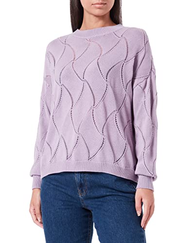 TAIFUN Damen 272009-15301 Pullover, Muted Lilac, 36 von Taifun