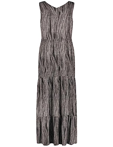 TAIFUN Damen 380323-11107 Kleid, Schwarz Gemustert, 38 von Taifun