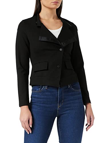 TAIFUN Damen 431026-16701 Jacke, Schwarz (Black 1100), (Herstellergröße: 40) von Taifun