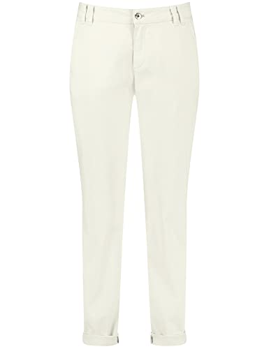 Taifun Damen 7/8 Hose Chino unifarben 7/8 Länge Light Creme 40 von Taifun