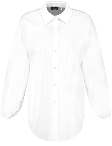 TAIFUN Damen 960994-19140 Bluse, White, 34 von Taifun