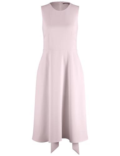 Taifun Damen Ärmelloses Kleid mit Bindebändern in der Taille ärmellos unifarben knieumspielend Soft Powder 42 von Taifun