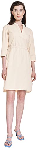 TAIFUN Damen 180012-11159 Kleid, Oatmeal, 40 von Taifun