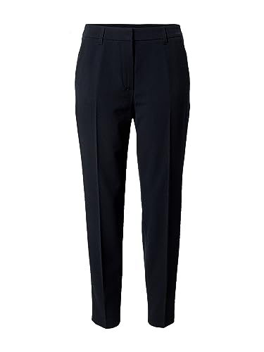 Taifun Damen Knitterarme 7/8 Hose Slim unifarben 7/8 Länge Navy 40 von Taifun