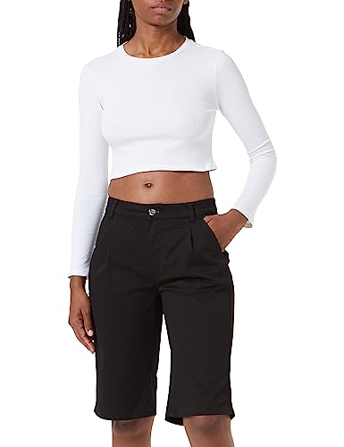 TAIFUN Damen Chino Shorts Hose, Schwarz, 48 von Taifun