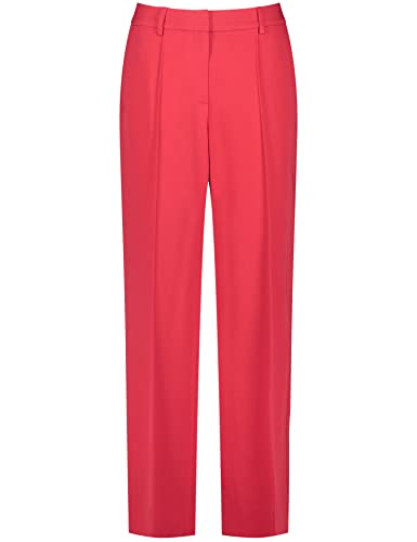 Taifun Damen Elegante, Weite Hose Wide Leg unifarben reguläre Länge Rose Kiss 38 von Taifun