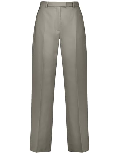 Taifun Damen Elegante Hose mit weitem Bein Wide Leg unifarben reguläre Länge Moon Valley 40 von Taifun