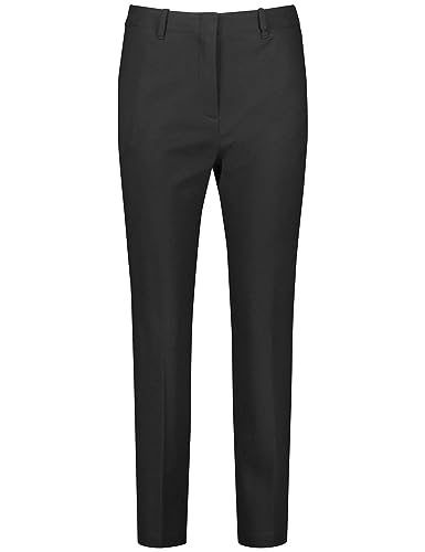 Taifun Damen Gepflegte 7/8 Hose Slim unifarben 7/8 Länge Schwarz 36 von Taifun