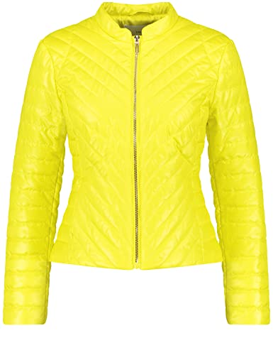 Taifun Damen Leichte Steppjacke für den Übergang Langarm unifarben Vibrant Lime 36 von Taifun