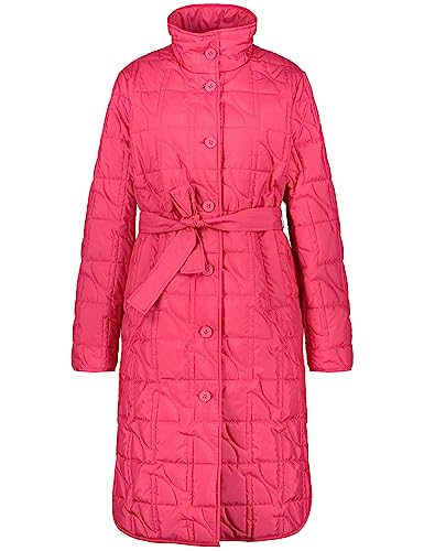 Taifun Damen Leichter Steppmantel mit Bindegürtel Langarm Mantel, Luminous Pink, 38 von Taifun