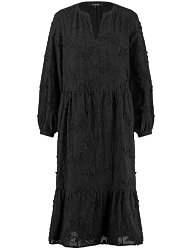 TAIFUN Damen 380332-11010 Kleid, Schwarz, 38 von Taifun