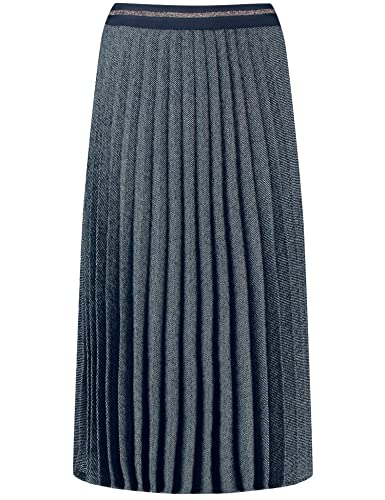 TAIFUN Damen 210004-11900 Rock, Navy Gemustert, 40 von Taifun