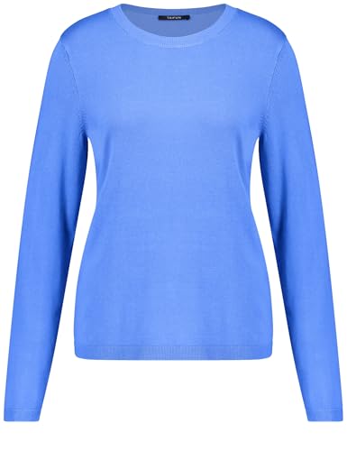 Taifun Damen Pullover Langarm unifarben Regatta Blue 44 von Taifun