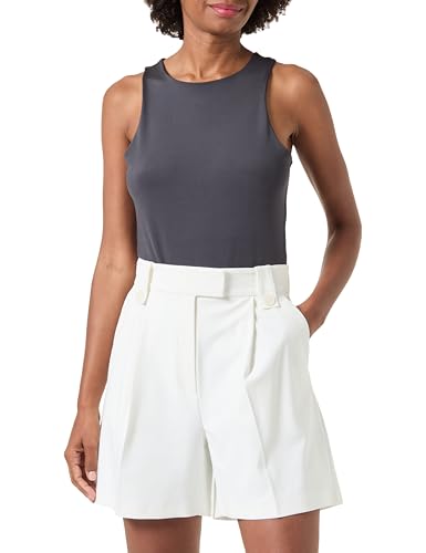 Taifun Damen Shorts aus Stretch-Qualität unifarben kurzes Bein Offwhite 36 von Taifun