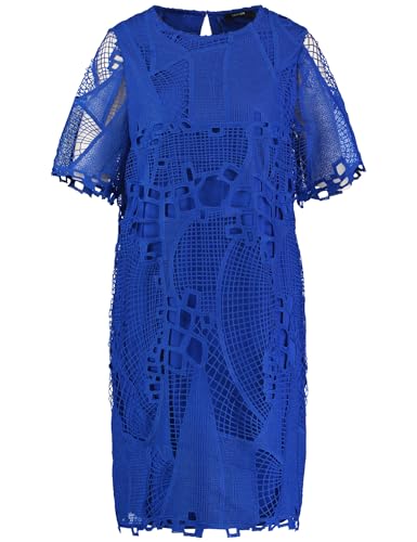 Taifun Damen Spitzenkleid Kurzarm unifarben kurz, knieumspielend Aegean 42 von Taifun