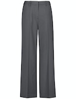 Taifun HOSE TUCH LANG WIDELEG - grau - 48 von Taifun