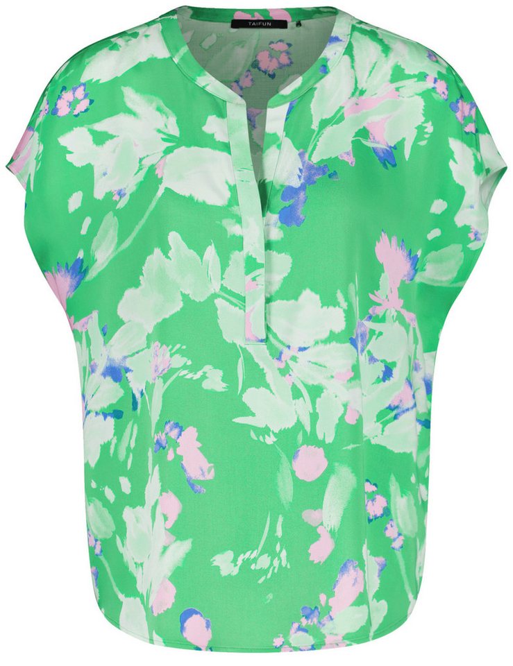 Taifun Kurzarmbluse - Kurzarmbluse mit Floral-Print - Modische Damenbluse von Taifun