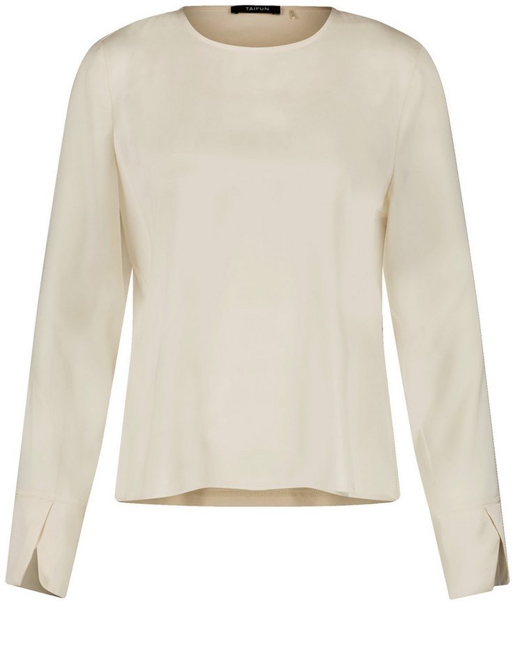 Taifun Langarmshirt - Longsleeve einfarbig - Basic Viskoseshirt Damen von Taifun