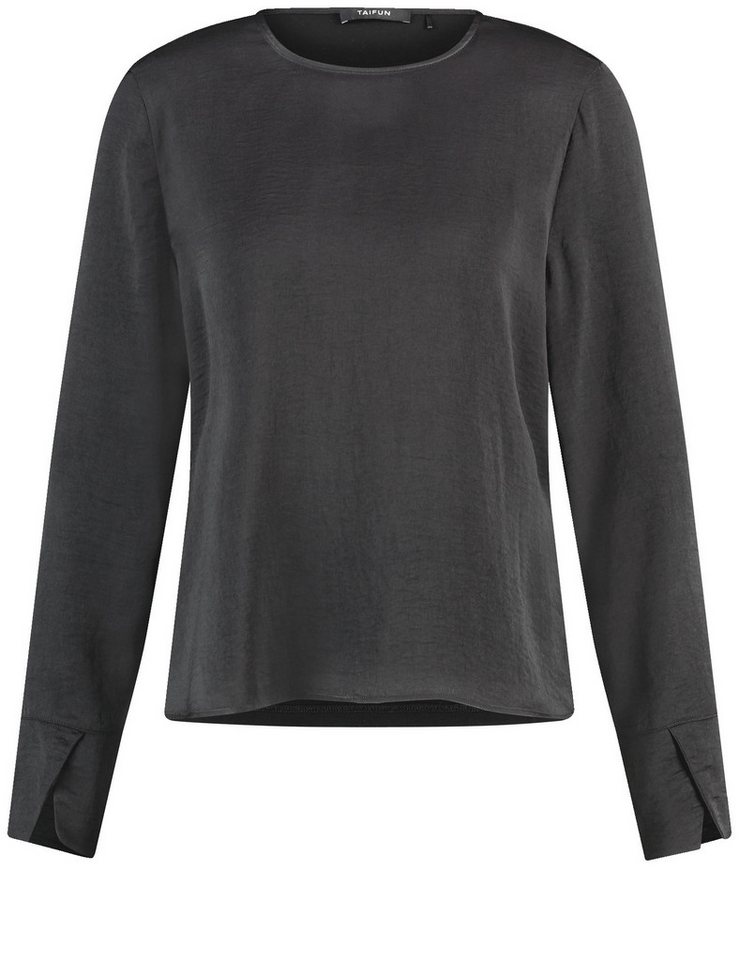 Taifun Langarmshirt - Longsleeve einfarbig - Basic Viskoseshirt Damen von Taifun