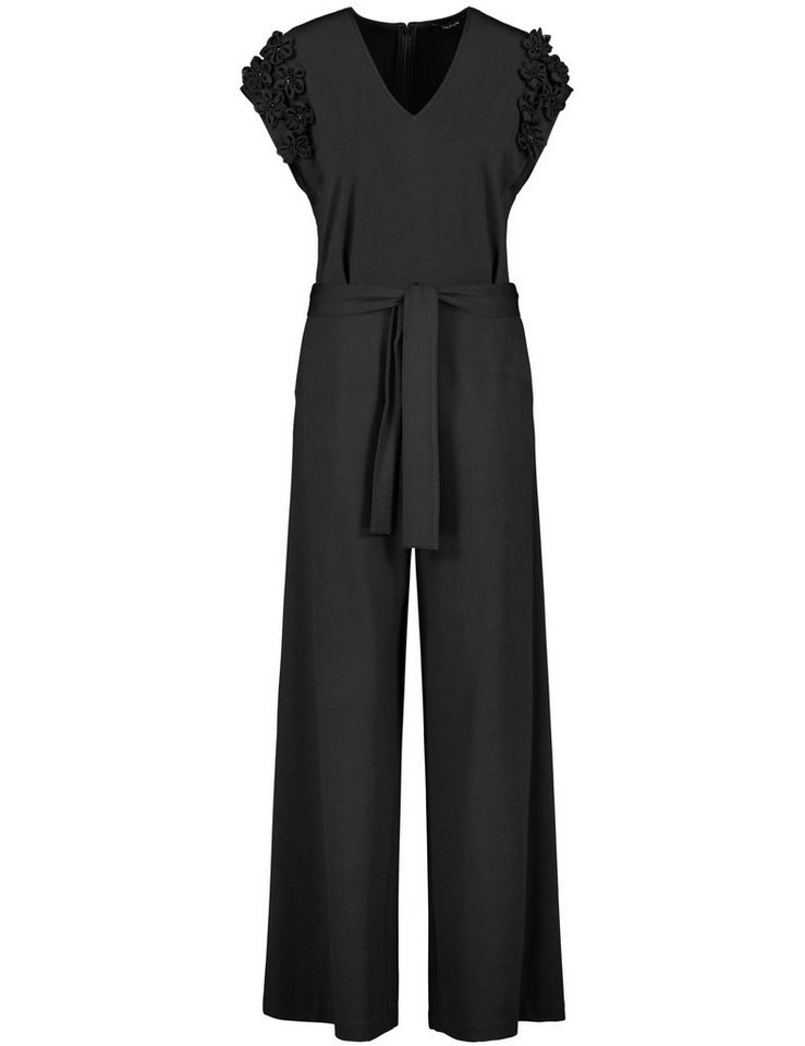 Taifun Maxikleid Eleganter Jumpsuit mit Chiffon-Blumen von Taifun