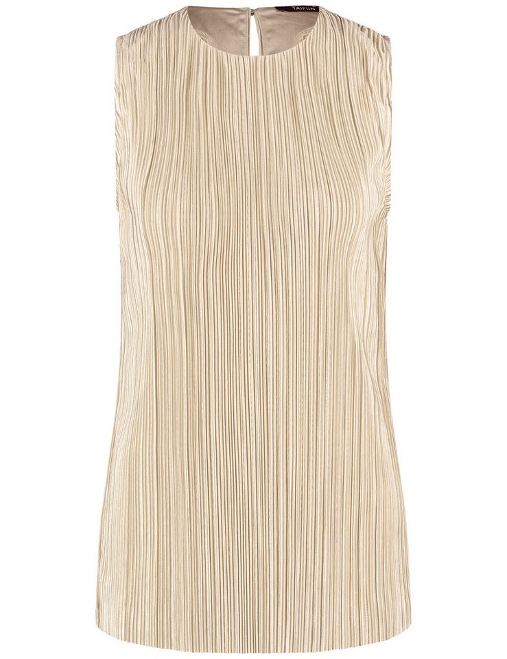 Taifun Shirttop – Ärmelloses Top mit Schimmer und Plisseestruktur von Taifun