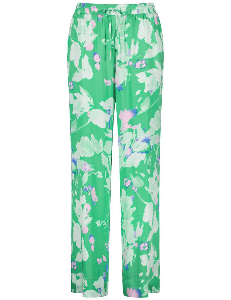 Taifun Stoffhose – Lange Loose Fit Pant mit sommerlichem Print von Taifun