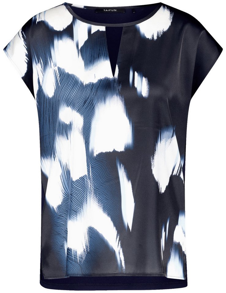 Taifun T-Shirt – Lockeres Shirt mit Frontprint - Kurzarmshirt mit Rundhalsaussc von Taifun