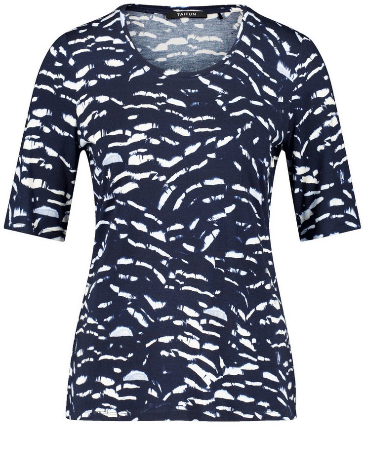 Taifun T-Shirt - Shirt mit Halbarm - Allover-Print von Taifun