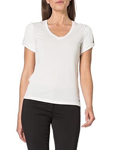 TAIFUN Womens 1/2 Arm T-Shirt, Offwhite, 36 von Taifun