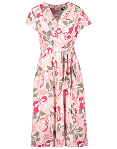 TAIFUN Womens 580011-11021 Casual Dress, Apricot Blush Gemustert, 46 von Taifun