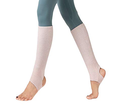Taigood Damen Mädchen Ballettstulpen mit Fersenloch Beinwärmer Ballett Stulpen Legwarmer Armstulpen ca. 43 cm 80er Jahre 1980er Jahre Rosa One size von Taigood